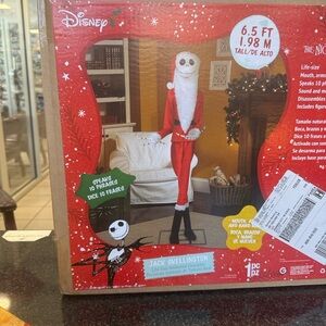 Disney Red and White Jack Skellington Holiday Figure